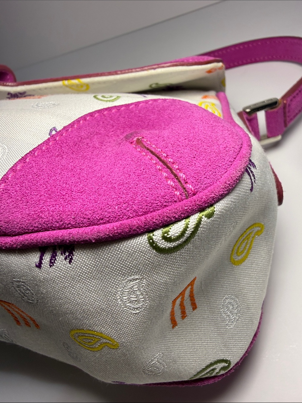 ETRO Multicolor Logo & Paisley Baguette Bag | Made in Italy - Picture 10 of 14